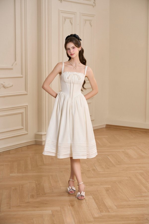 Eudora midi dress - White