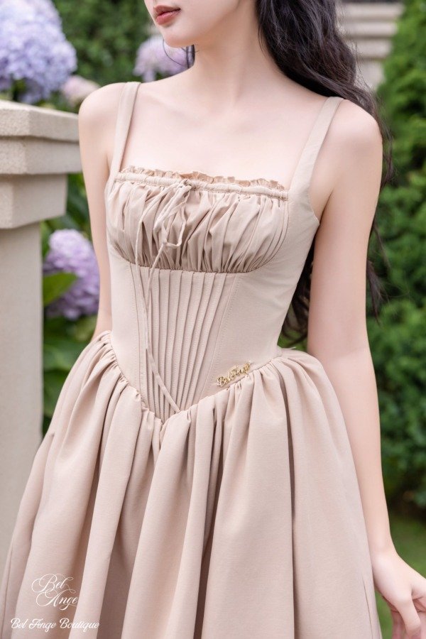 Eudora Midi Dress Brown - Image 7