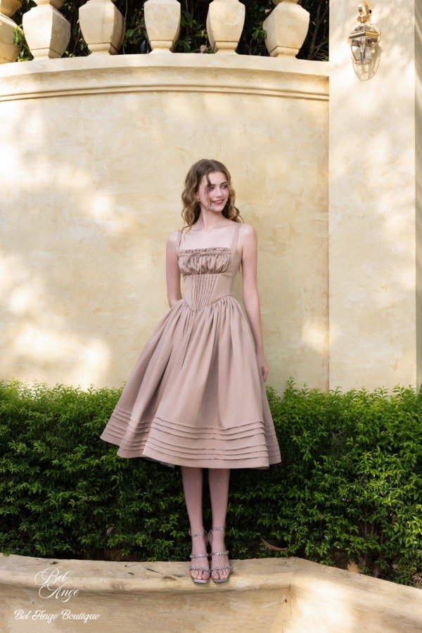 Eudora Midi Dress Brown